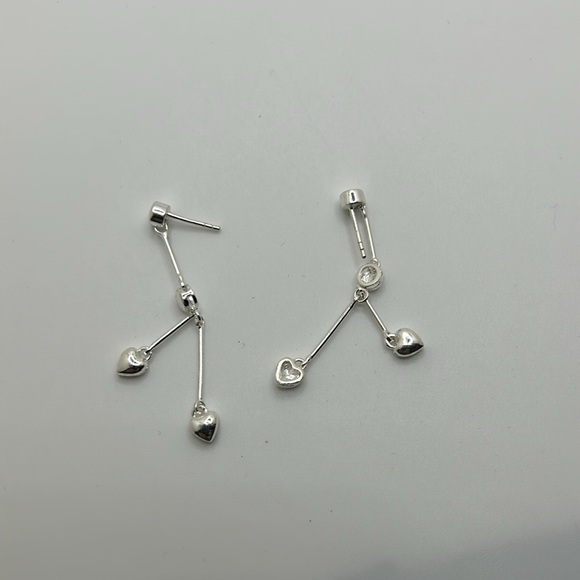 Sterling silver earrings - Picture 4 of 6